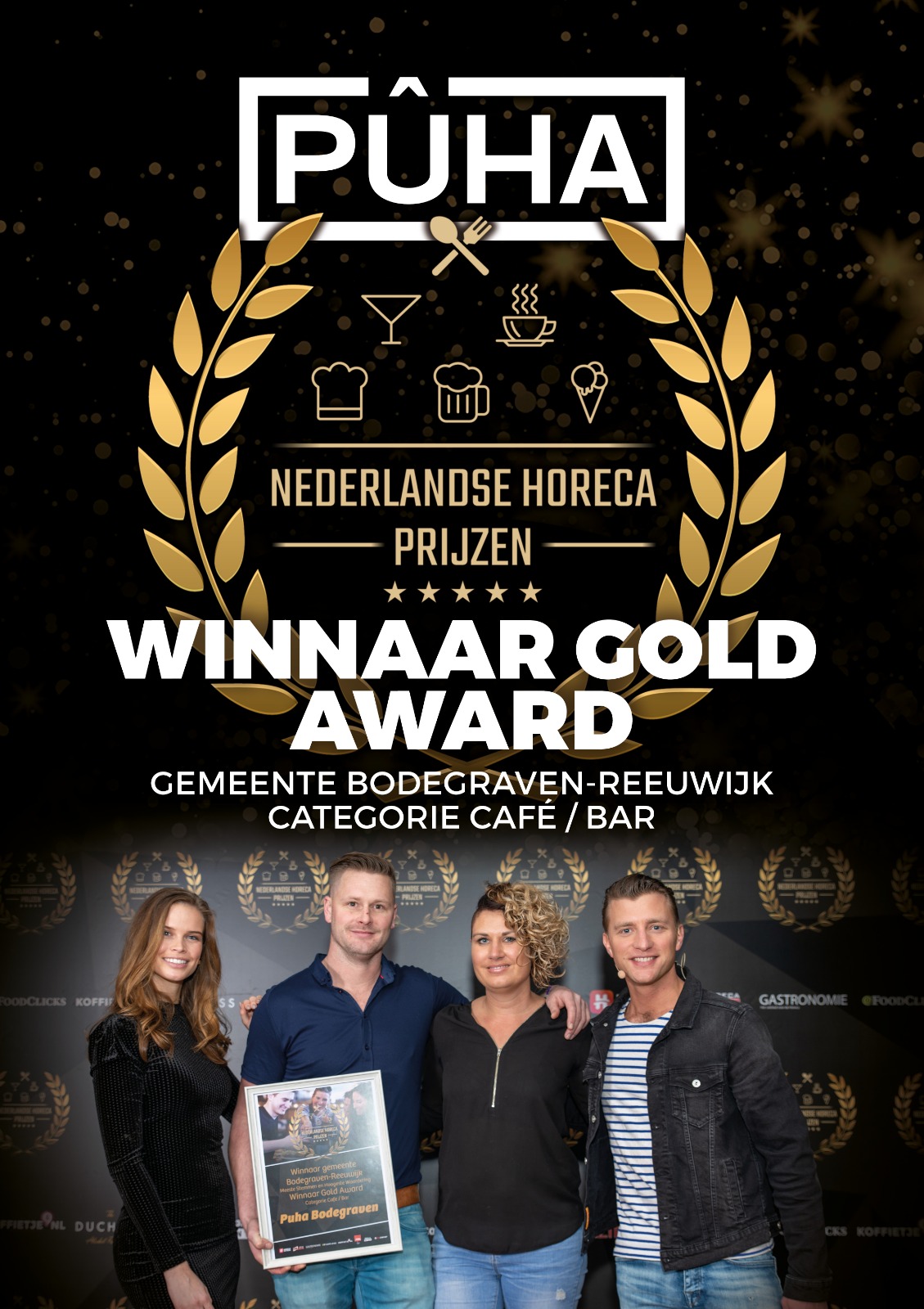 Gemeente Bodegraven Reeuwijk Gold Award Cafe Bar Nederlandse Horeca Prijzen